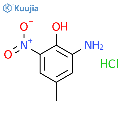 Phenol,2-amino-4-methyl-6-nitro-, hydrochloride (1:1) structure
