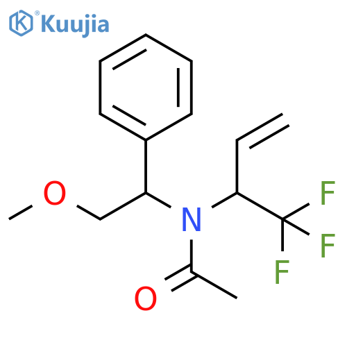 Acetamide,N-(2-methoxy-1-phenylethyl)-N-[1-(trifluoromethyl)-2-propenyl]- structure