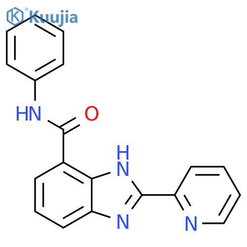 1H-Benzimidazole-4-carboxamide, N-phenyl-2-(2-pyridinyl)- structure