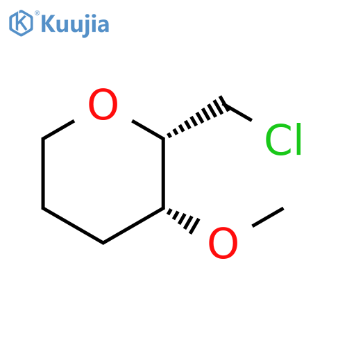 2H-Pyran, 2-(chloromethyl)tetrahydro-3-methoxy-, (2S,3R)- structure