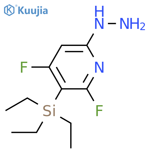 2(1H)-Pyridinone, 4,6-difluoro-5-(triethylsilyl)-, hydrazone structure