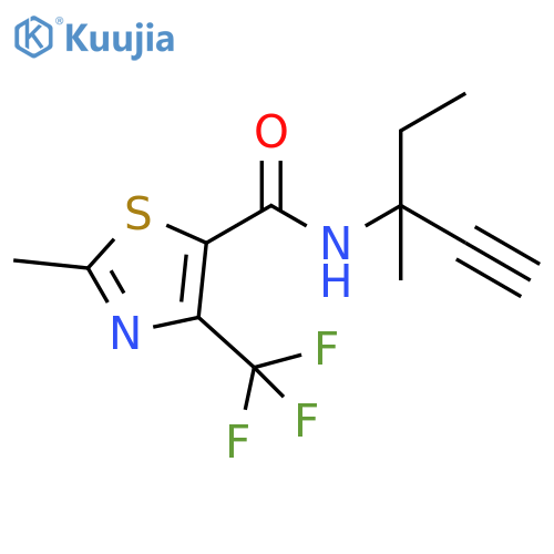 5-Thiazolecarboxamide,N-(1-ethyl-1-methyl-2-propynyl)-2-methyl-4-(trifluoromethyl)- structure