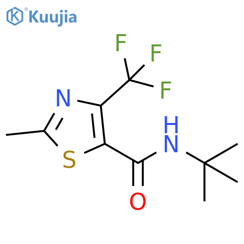 5-Thiazolecarboxamide,N-(1,1-dimethylethyl)-2-methyl-4-(trifluoromethyl)- structure