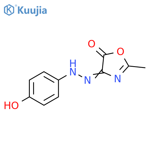 4,5-Oxazoledione, 2-methyl-, 4-[(4-hydroxyphenyl)hydrazone] structure