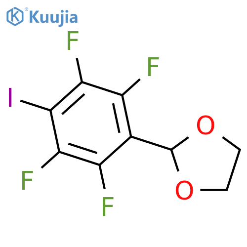 1,3-Dioxolane, 2-(2,3,5,6-tetrafluoro-4-iodophenyl)- structure
