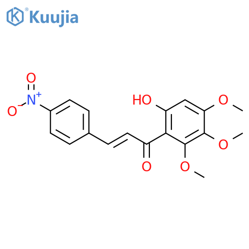 2-Propen-1-one,1-(6-hydroxy-2,3,4-trimethoxyphenyl)-3-(4-nitrophenyl)-, (2E)- structure