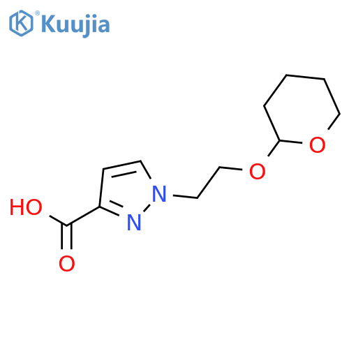 1H-Pyrazole-3-carboxylic acid,1-[2-[(tetrahydro-2H-pyran-2-yl)oxy]ethyl]- structure