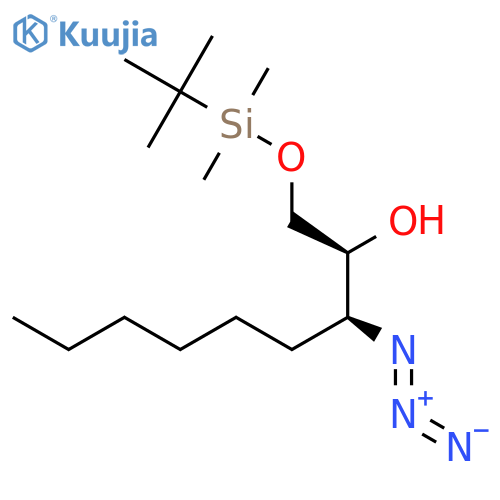 2-Nonanol, 3-azido-1-[[(1,1-dimethylethyl)dimethylsilyl]oxy]-, (2S,3S)- structure