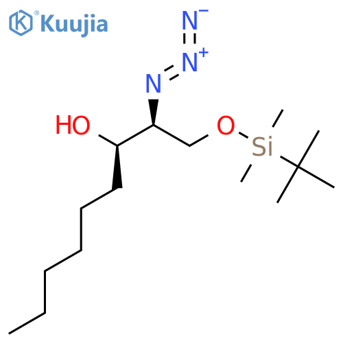 3-NONANOL, 2-AZIDO-1-[[(1,1-DIMETHYLETHYL)DIMETHYLSILYL]OXY]-, (2S,3R)- structure