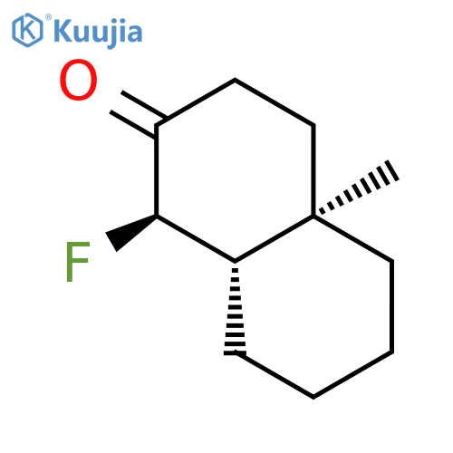 2(1H)-Naphthalenone, 1-fluorooctahydro-4a-methyl-, (1R,4aR,8aS)- structure