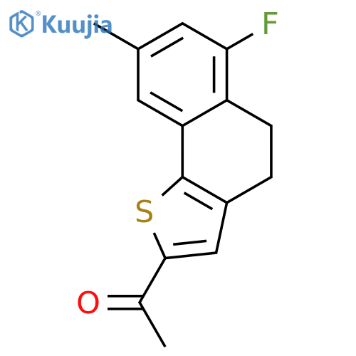 ETHANONE, 1-(6-FLUORO-4,5-DIHYDRO-8-METHYLNAPHTHO[1,2-B]THIEN-2-YL)- structure