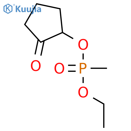 Phosphonic acid, methyl-, ethyl 2-oxocyclopentyl ester structure