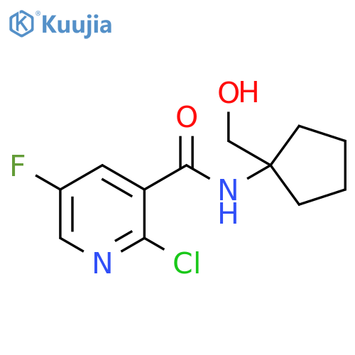 3-Pyridinecarboxamide,2-chloro-5-fluoro-N-[1-(hydroxymethyl)cyclopentyl]- structure