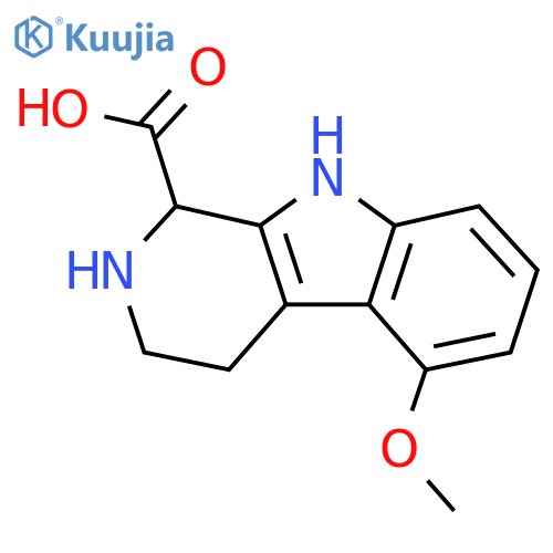 5-methoxy-2,3,4,9-tetrahydro-1H-pyrido[3,4-b]indole-1-carboxylic acid structure