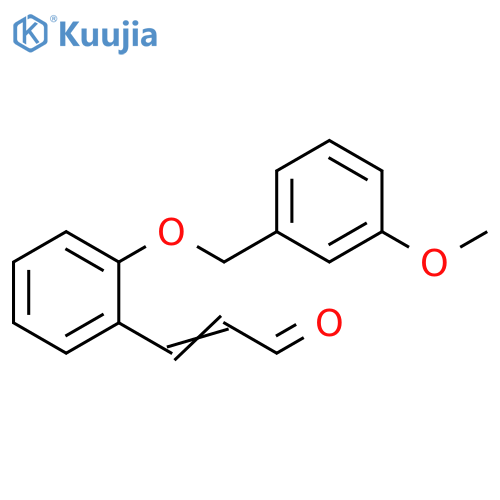 2-Propenal, 3-[2-[(3-methoxyphenyl)methoxy]phenyl]- structure