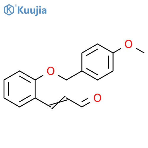 2-Propenal, 3-[2-[(4-methoxyphenyl)methoxy]phenyl]- structure