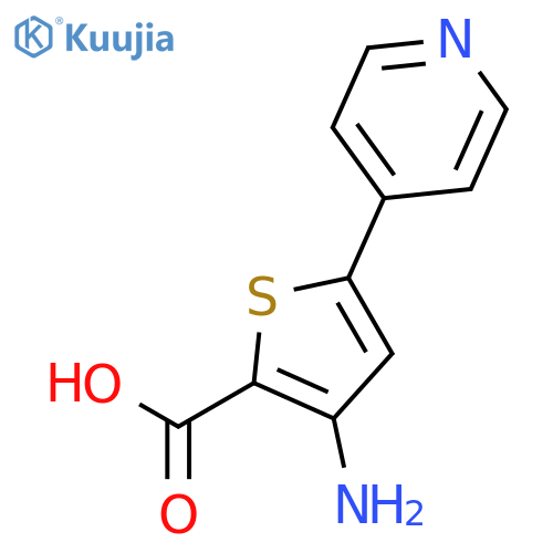 3-amino-5-(pyridin-4-yl)thiophene-2-carboxylic acid structure