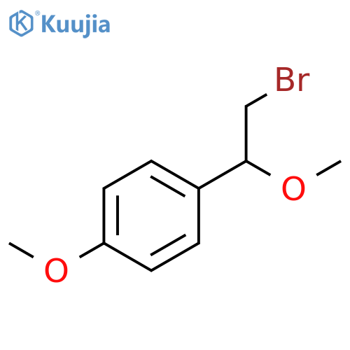 1-(2-bromo-1-methoxyethyl)-4-methoxybenzene structure