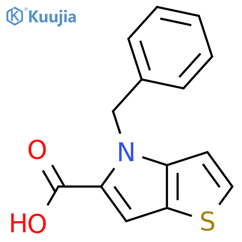 4-Benzyl-4H-thieno[3,2-b]pyrrole-5-carboxylic acid structure