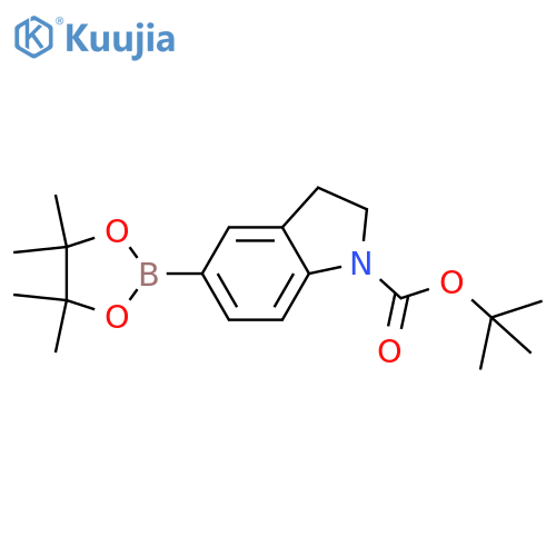 Tert-butyl 5-(4,4,5,5-tetramethyl-1,3,2-dioxaborolan-2-YL)indoline-1-carboxylate structure