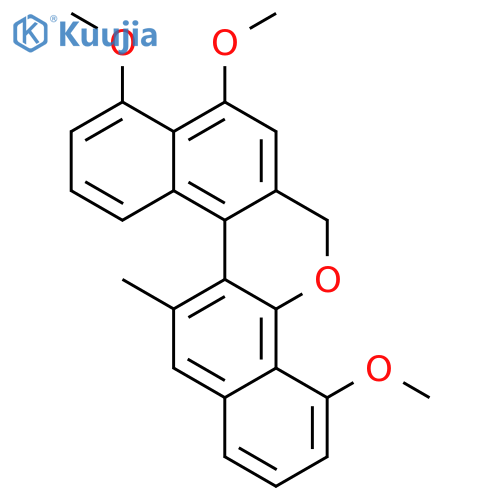 6H-DINAPHTHO[1,2-B:1',2'-D]PYRAN, 4,8,9-TRIMETHOXY-13-METHYL- structure
