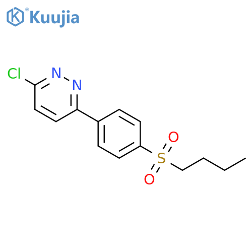 Pyridazine, 3-[4-(butylsulfonyl)phenyl]-6-chloro- structure