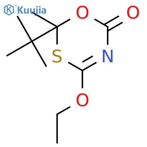 6H-1,3,5-OXATHIAZIN-6-ONE, 2-(1,1-DIMETHYLETHYL)-4-ETHOXY-2-METHYL- structure