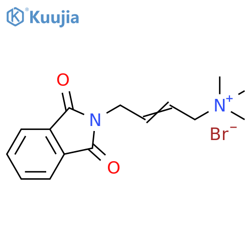 2-Buten-1-aminium, 4-(1,3-dihydro-1,3-dioxo-2H-isoindol-2-yl)-N,N,N-trimethyl-, bromide (1:1) structure