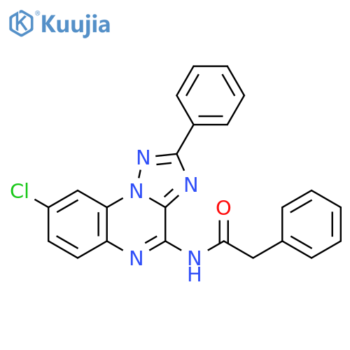 Benzeneacetamide,N-(8-chloro-2-phenyl[1,2,4]triazolo[1,5-a]quinoxalin-4-yl)- structure
