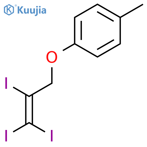 Benzene, 1-methyl-4-[(2,3,3-triiodo-2-propenyl)oxy]- structure