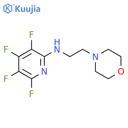 4-MORPHOLINEETHANAMINE, N-(3,4,5,6-TETRAFLUORO-2-PYRIDINYL)- structure