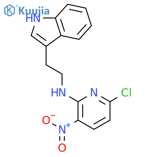 1H-INDOLE-3-ETHANAMINE, N-(6-CHLORO-3-NITRO-2-PYRIDINYL)- structure