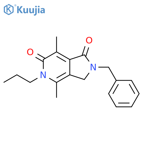 1H-Pyrrolo[3,4-c]pyridine-1,6(2H)-dione,3,5-dihydro-4,7-dimethyl-2-(phenylmethyl)-5-propyl- structure