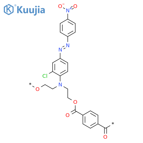 POLY[OXY-1,2-ETHANEDIYL[[2-CHLORO-4-[(4-NITROPHENYL)AZO]PHENYL]IMINO]-1,2-ETHANEDIYLOXYCARBONYL-1,4-PHENYLENECARBONYL] structure