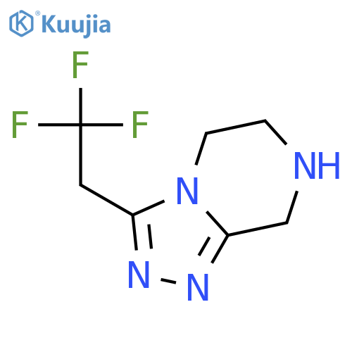 3-(2,2,2-trifluoroethyl)-5H,6H,7H,8H-[1,2,4]triazolo[4,3-a]pyrazine structure