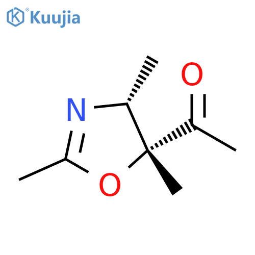 Ethanone,1-(4,5-dihydro-2,4,5-trimethyl-5-oxazolyl)-, cis- (9CI) structure