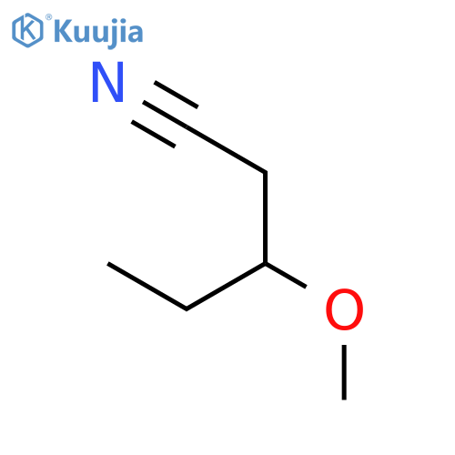 3-methoxypentanenitrile structure