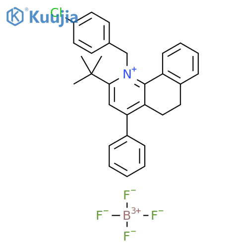Benzo[h]quinolinium,1-[(4-chlorophenyl)methyl]-2-(1,1-dimethylethyl)-5,6-dihydro-4-phenyl-,tetrafluoroborate(1-) structure
