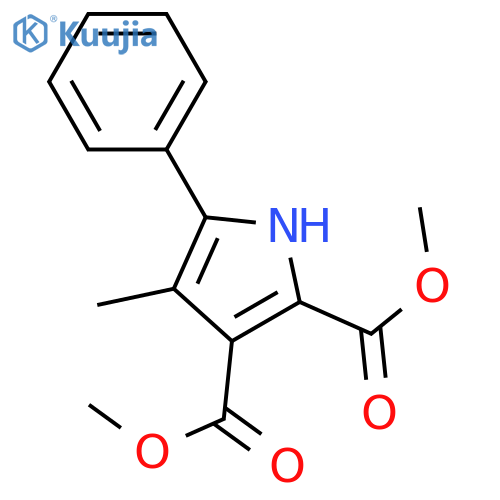 1H-Pyrrole-2,3-dicarboxylicacid, 4-methyl-5-phenyl-, 2,3-dimethyl ester structure