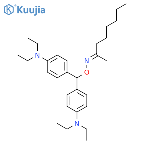 2-Octanone, O-[bis[4-(diethylamino)phenyl]methyl]oxime structure