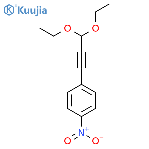 Benzene, 1-(3,3-diethoxy-1-propynyl)-4-nitro- structure