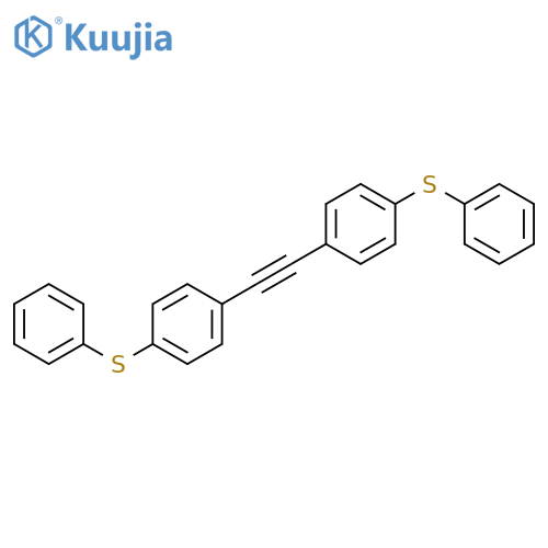 Benzene, 1,1'-(1,2-ethynediyl)bis[4-(phenylthio)- structure