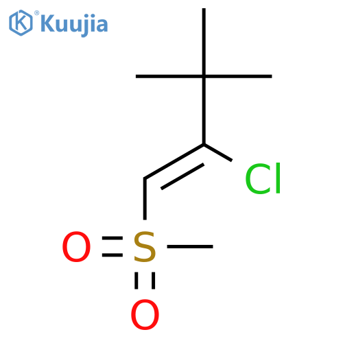 1-BUTENE, 2-CHLORO-3,3-DIMETHYL-1-(METHYLSULFONYL)-, (Z)- structure