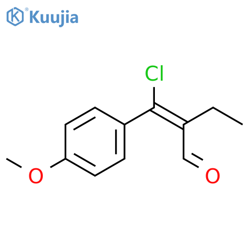 Butanal,2-[chloro(4-methoxyphenyl)methylene]- structure