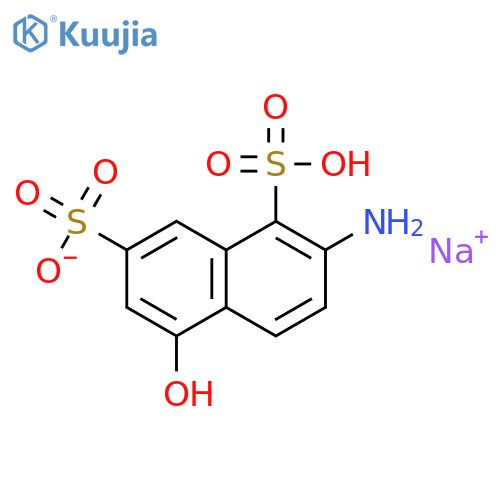1,7-Naphthalenedisulfonicacid, 2-amino-5-hydroxy-, sodium salt (1:1) structure