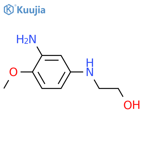 2-(3-Amino-4-methoxyphenyl)aminoethanol structure