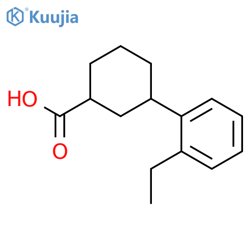 CYCLOHEXANECARBOXYLIC ACID, 3-(2-ETHYLPHENYL)- structure