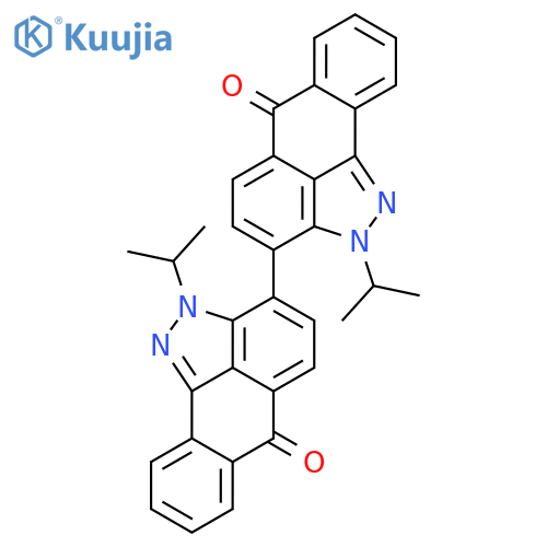 2,2'-diisopropyl[3,3'-bianthra[1,9-cd]pyrazole]-6,6'(2H,2'H)-dione structure