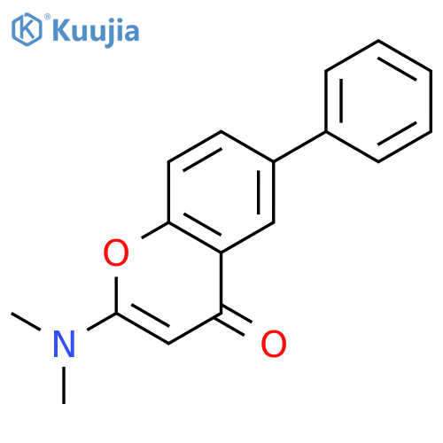 4H-1-Benzopyran-4-one,2-(dimethylamino)-6-phenyl- structure
