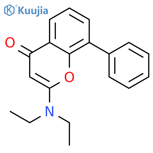 2-(Diethylamino)-8-phenyl-4H-1-benzopyran-4-one structure
